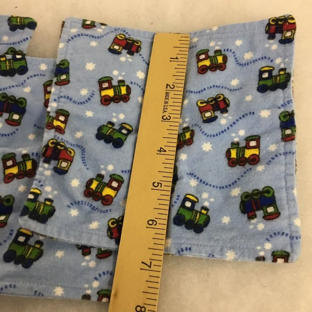 Baby Kids Bath Wash Cloths Baby Soft Flannel Cloths Set Of 3 New Handmade Sewn